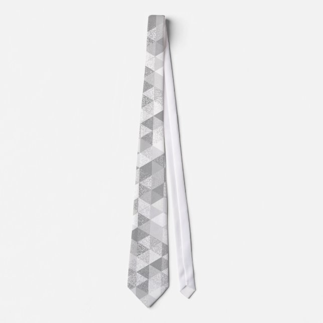 Corbata Bonito Triangle grunge patrón II + tus ideas (Anverso)