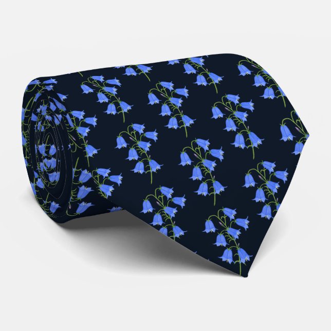 Corbata Bonitos Bluebells Dark Blue Necktie (Enrollado)
