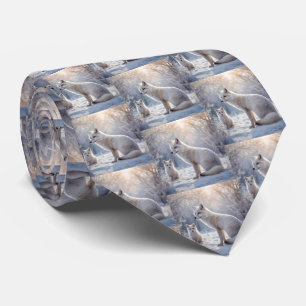 Corbata "Bonos escardados: el zorro ártico y su cachorro"