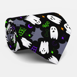 Corbata Boo Ghosts Halloween