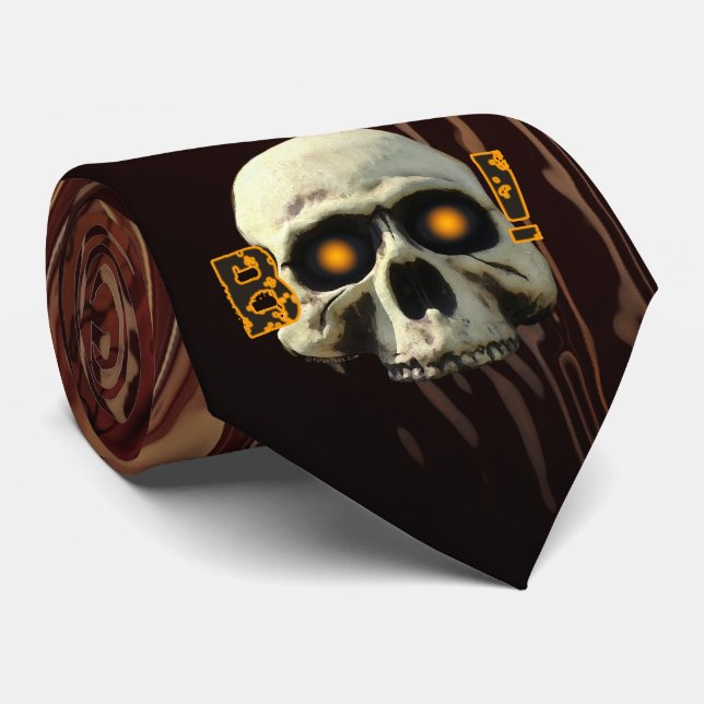 Corbata Boo Skull (Enrollado)