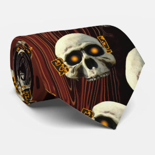 Corbata Boo Skulls Tie