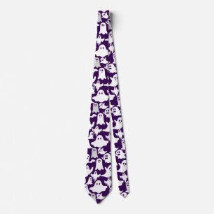 Corbata Boos y calabaza. BP01A.B.Dpurple BG