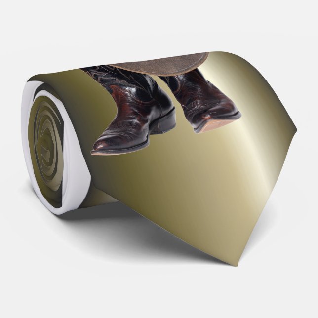 Corbata Boots de vaquero y Gorra (Enrollado)