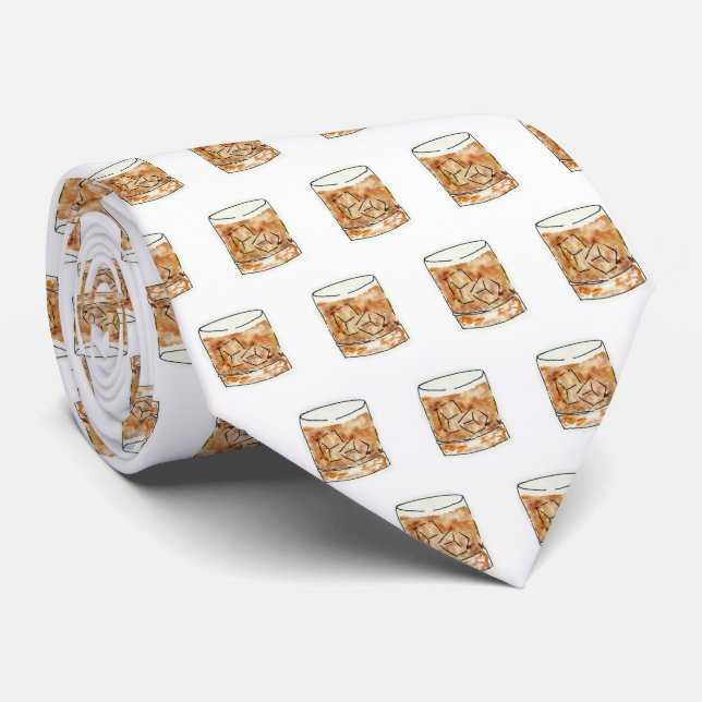 Corbata Borbón, cóctel, meridional, acuarela (Enrollado)
