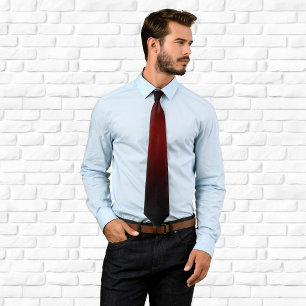 Corbata Borgoña contemporáneo y ombre negro