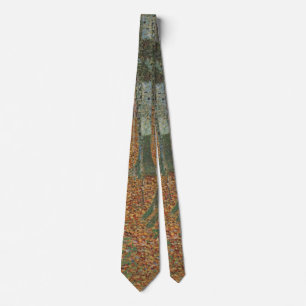 Corbata Bosque Birch por Gustav Klimt, Art Nouveau vintage
