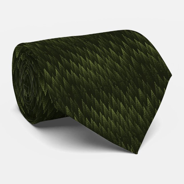 Corbata Bosque de coníferas fractal (Enrollado)