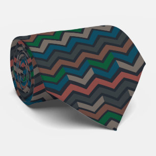 Corbata Bosques en zigzag de Chevron de Tierra Oscura