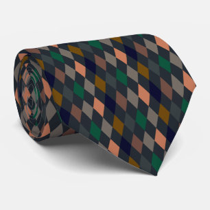 Corbata Bosques Oscuros Diamantes Arlequines