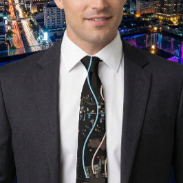 Corbata Boston City Lights