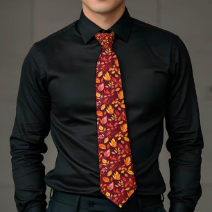 Corbata Botánica de Floral de Otoño Elegante con C