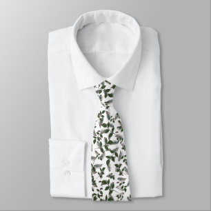 Corbata Botánica y plumas modernas