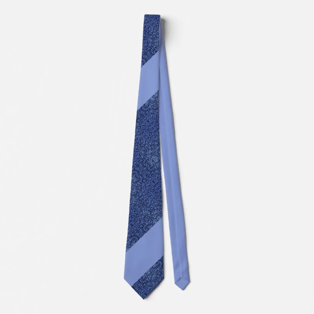 Corbata Botanical Pattern in Blue 2 (Anverso)