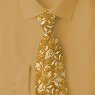 Corbata Botánico Lujoso Caramelo