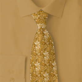 Corbata Botánico Ornamentado de Caramelo