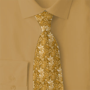 Corbata Botánico Ornamentado de Caramelo