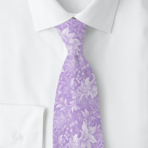 Corbata Botánico Ornamentado de Lavanda