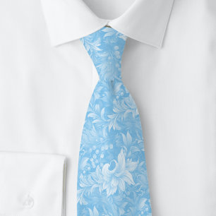 Corbata Botánico Ornate Baby Blue