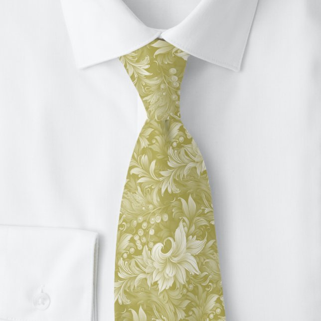 Corbata Botánico Ornate Caqui (Subido por el creador)