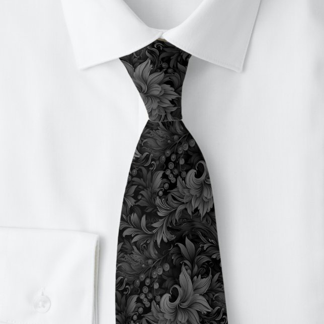 Corbata Botánico Ornate Carbón (Subido por el creador)