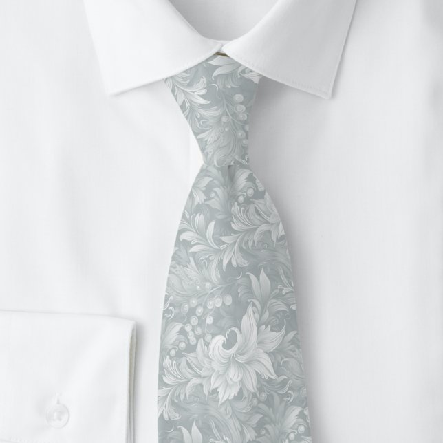 Corbata Botánico Ornate de Plata (Subido por el creador)
