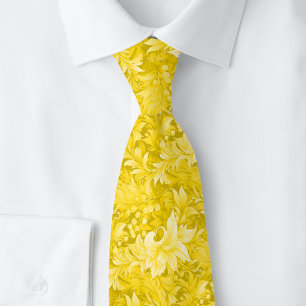 Corbata Botánico Ornate Dorado