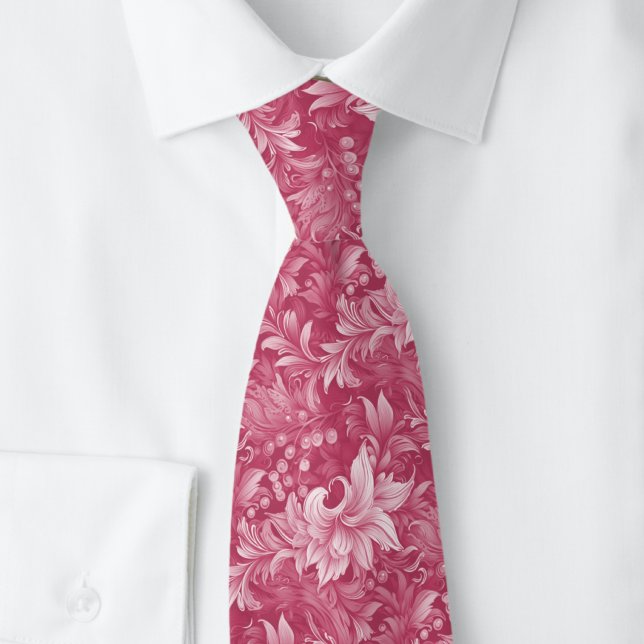 Corbata Botánico Ornate Fuchsia (Subido por el creador)
