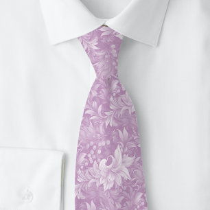 Corbata Botánico Ornate Lila Polvoriento
