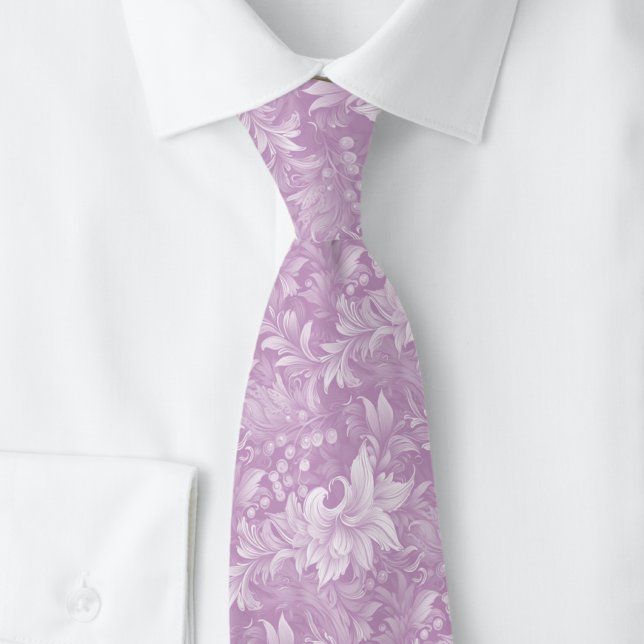 Corbata Botánico Ornate Lila Polvoriento (Subido por el creador)