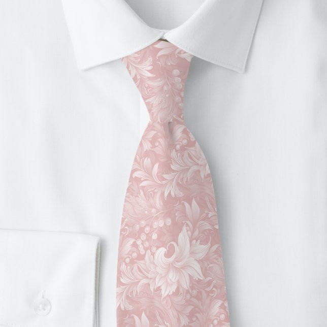 Corbata Botánico Ornate Rosa Champagne (Subido por el creador)