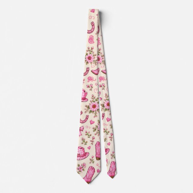 Corbata Botas Lazos y Dedos de Bebé (Anverso)