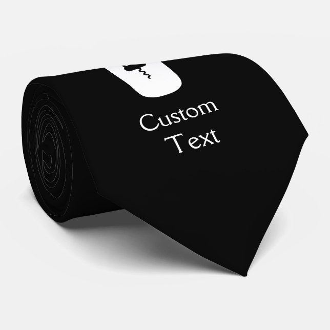 Corbata Botella de vino con alas y corktornillo (Enrollado)