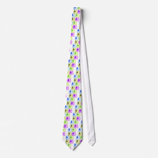 Corbata Botellas de vino Pop Art (Anverso)
