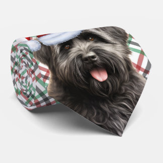 Corbata Bouvier des Flandres Perro Red Green Navidades de
