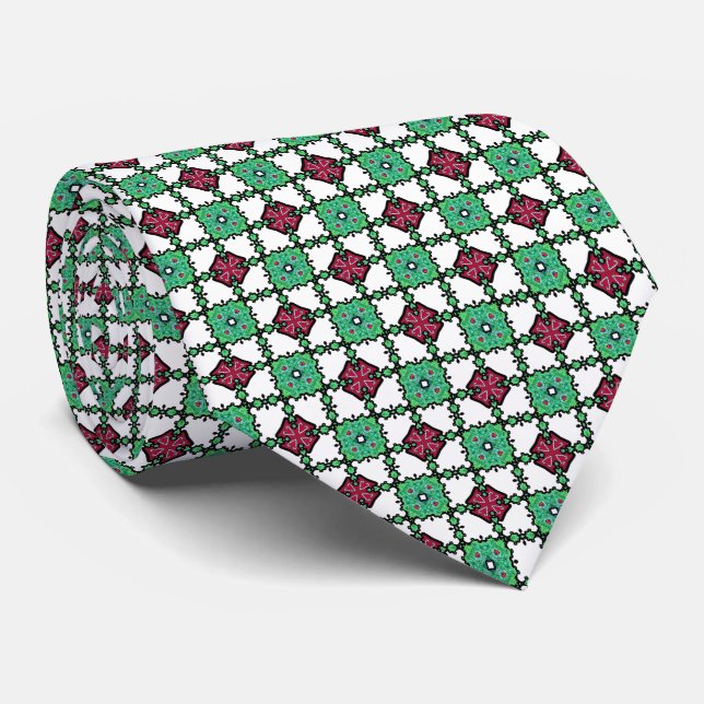 Corbata Boxed Wreaths Christmas Neck Tie (Enrollado)