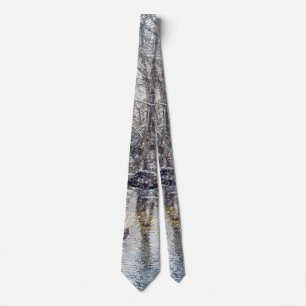 Corbata Branson Fall Creek Invierno Nieve Painterly Necesa