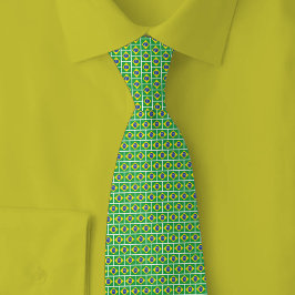 Corbata Brazil Flag Brick Pattern