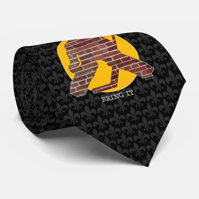 Corbata Brick Wall Hockey Goalie Tie (Enrollado)