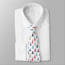 Corbata Bright Festive Christmas Tree Pattern 