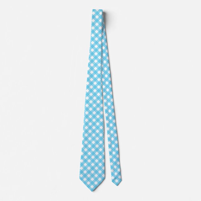 Corbata Brillante azul ceruleano (Anverso)