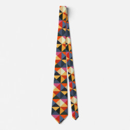Corbata Brillante Colorido Píxel Abstract Art Tie