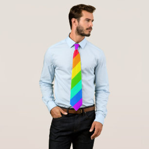 Corbata Brillante y colorida marea del Orgullo LGBT