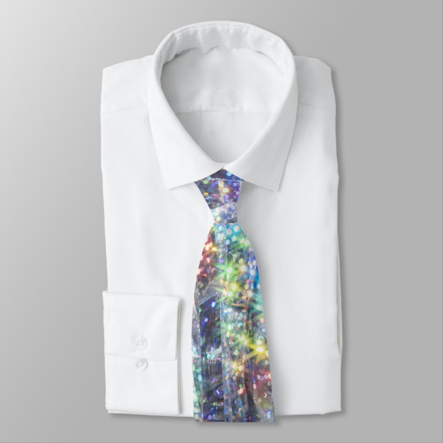Corbata Brillo holográfico Glitter  (Atado)