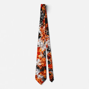 Corbata Brillo Naranja de Halloween