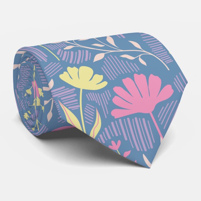 Corbata Brisa de Pradera en Flor (Enrollado)