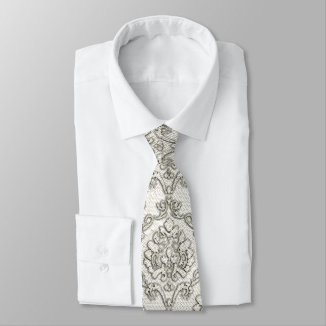 Corbata Brocade Damask (Atado)