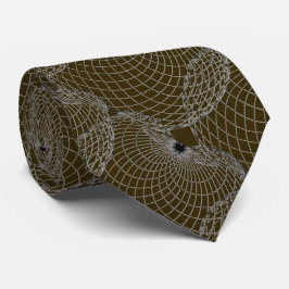 Corbata Bronce negro 322401 y gris plateado "Spider Web"