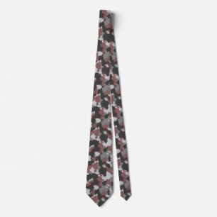 Corbata Brown de los hombres/lazo gris del camuflaje