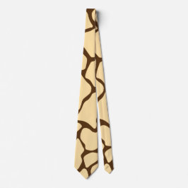 Corbata Brown Giraffe Pattern – Minimal Animal Print